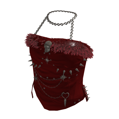 Off Shoulder Top with Lace Trim (Red)