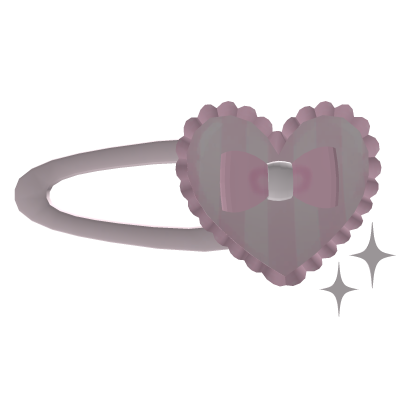 cutesy heart lace hairclip