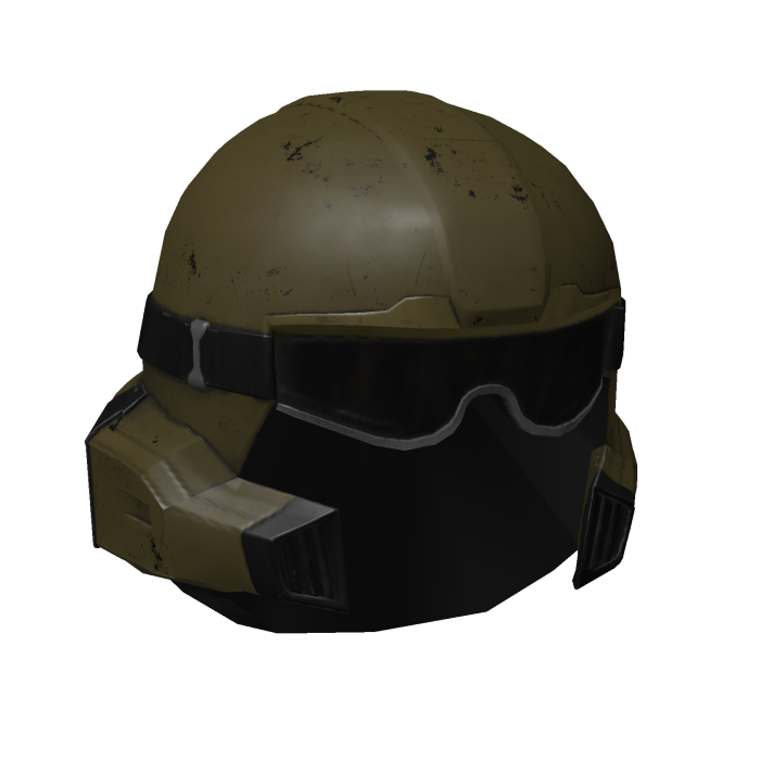 Maskless Helldivers SEAF Helmet Medic (Green)