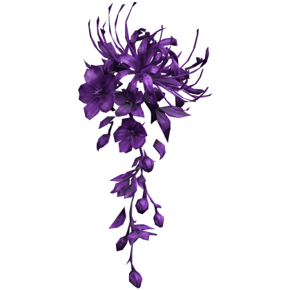 配置 purple spider lily vines flower arrangement