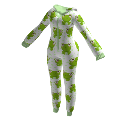 🐸 Cute Frog Onesie Romper Pajamas thumbnail