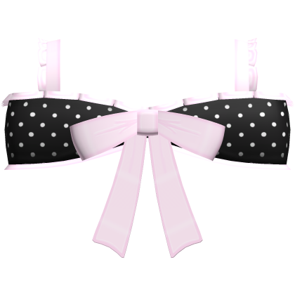 ♡ : cute pink short polka dot top Roblox item