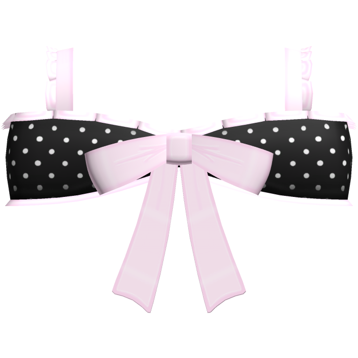 ♡ : cute pink short polka dot top