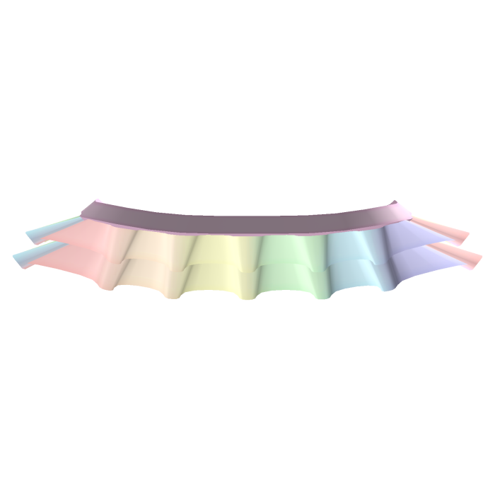pastel rainbow sweet ruffle skirt