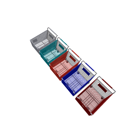 Retro shopping cart pack.