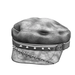 White Emo Cap