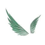 Green Pastel Wings