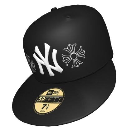 Custom Chrome Hearts NY Yankee Fitted