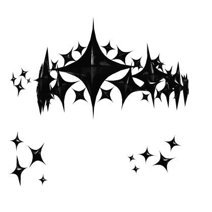 Black Star Crown & Black Celebrity Bling Roblox item