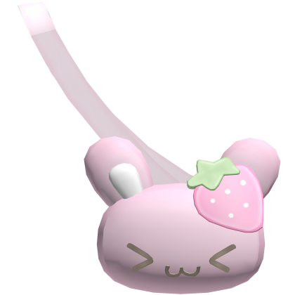 1.0 Kawaii Strawberry Bunny Cross body Bag Pink