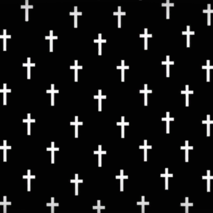 Black White Crosses Gothic Emo Pattern Background