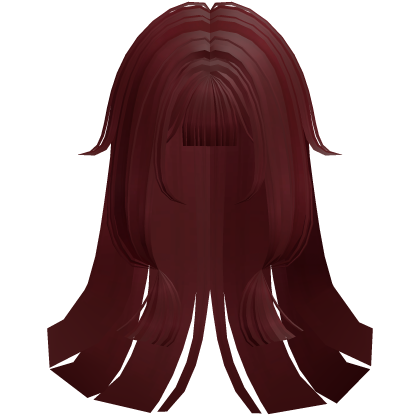 Soft Anime Straight Hime Hair (Red)