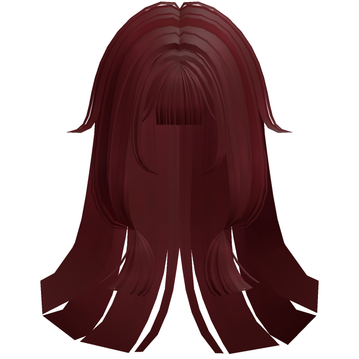 Soft Anime Straight Hime Hair (Red)