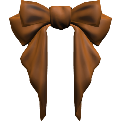 Big Hair Bow Ribbon Brown Roblox item