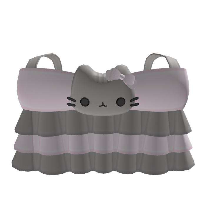 ♡ Cute Pink Pusheen Ruffled Top
