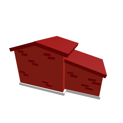 Red Suburban House