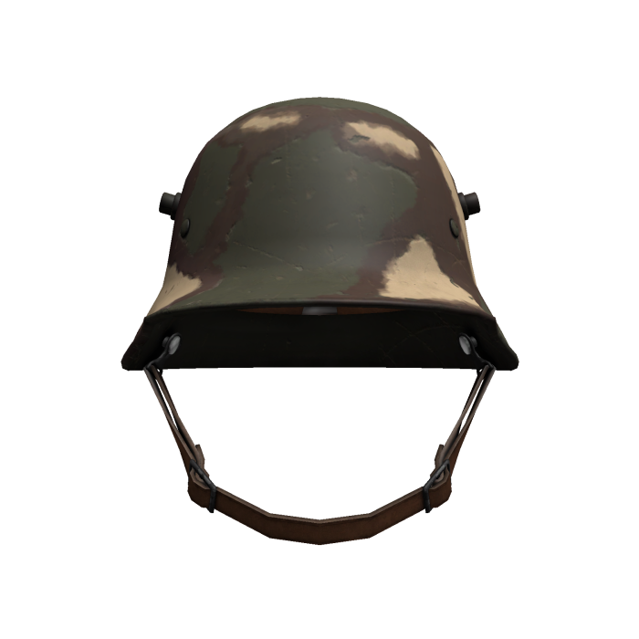 German M1916 Camouflage Stahlhelm Brown Chinstrap