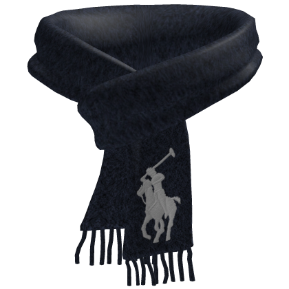 Echarpe RL Bleu Marine Hiver Cheval Blanc Designer