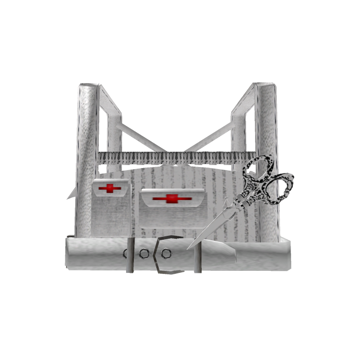 1.0 bat harness white halloween