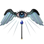 Angel's tear wing staff