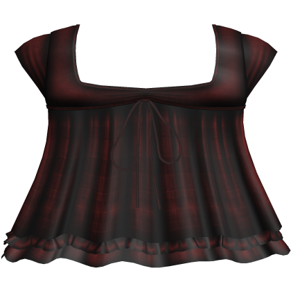 pretty gothic ruffled dress red