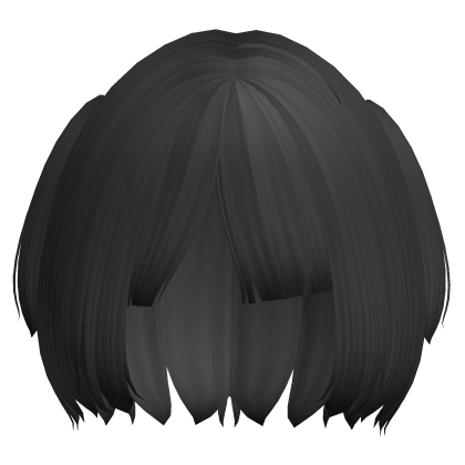 cute short black bob Roblox item