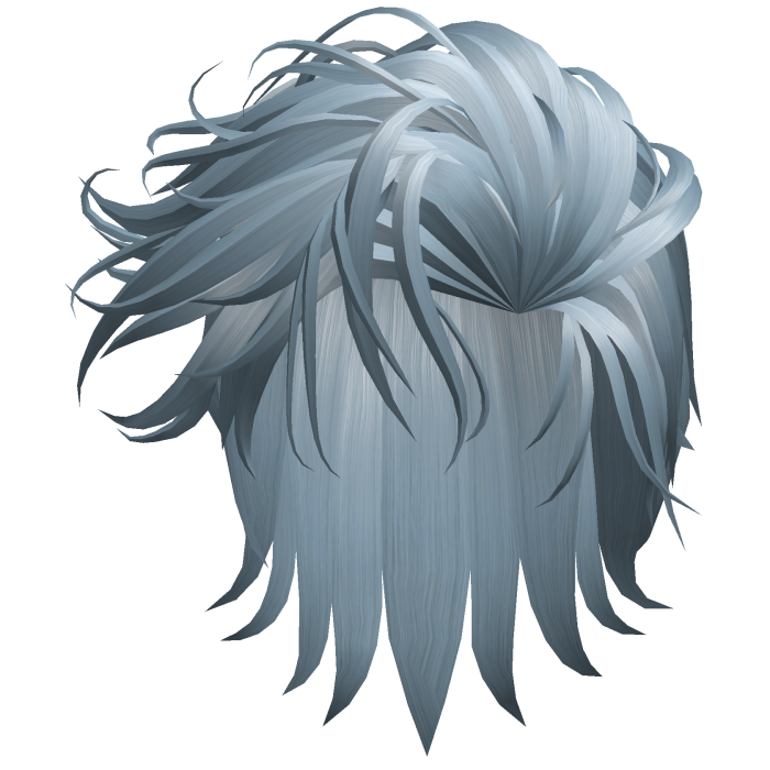 Ice Blue Swept Mullet