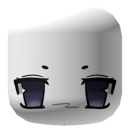 White Chill Cute Face v1 Roblox item