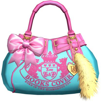 2000s Juicy Gyaru Mcbling Bag Teal Pink