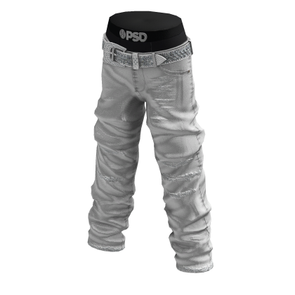 Gangster Skinny Jeans w Swarovski Belt thumbnail