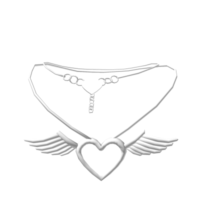White Magical Heart Necklace