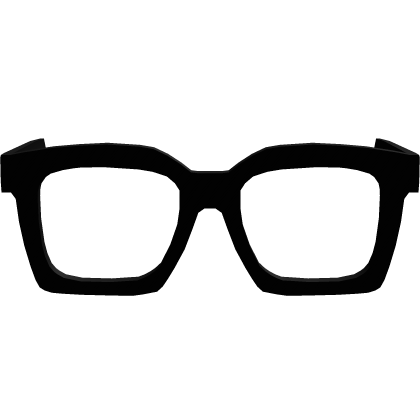 Chunky Black Square Glasses Low thumbnail
