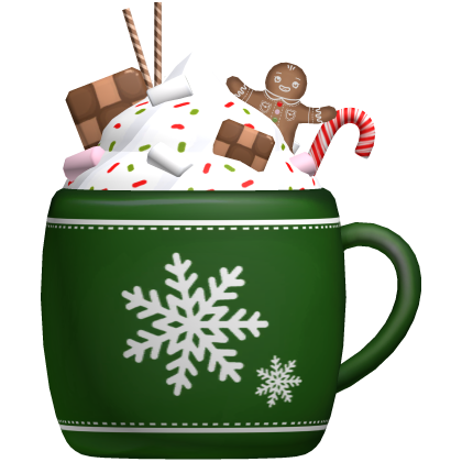 Cute Christmas Gingerbread Latte in Green