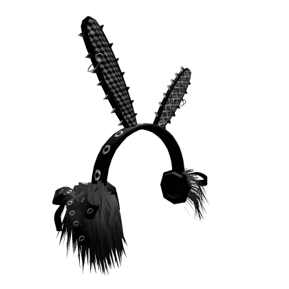 Gothic Vkei Pierced Bunny Pierced Cozy Earmuffs