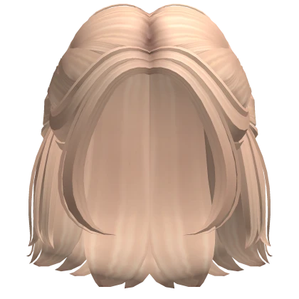 Roblox hair preview for Short Choppy Braided Half Up Hair (Blonde)