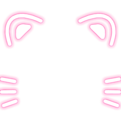 ♡ : [ GLOWING ] pink kitty whisker filter emissive
