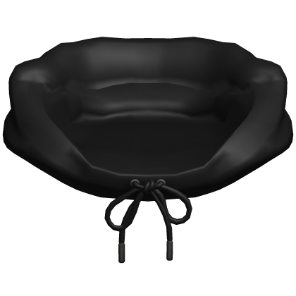 Hoodie Hood Black Tied Oversized Y2K Basic 1.0