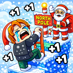[TROLLS] Climb North Pole Obby! 🎅🎄