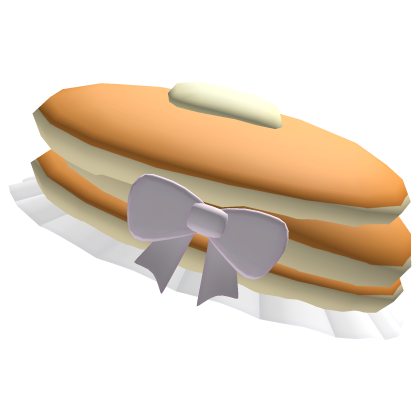 cute stack of pancake hat pink bow