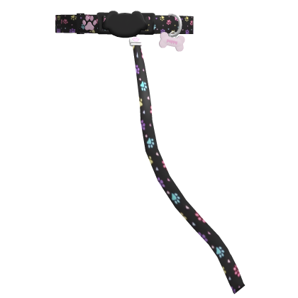 ♡ : colorful paws black puppy collar tweencore 