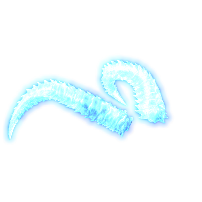 Glowing Demon Horns (Emissive) - Ice Blue