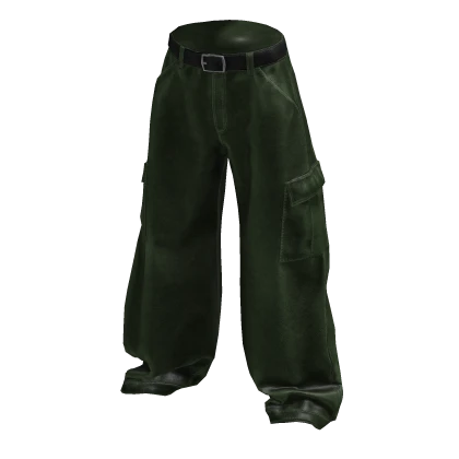 Y2K Baggy Cargo Pants - Green Roblox item render