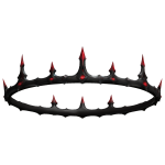 (CODE= 1372 ) Sharp Point Ruby Crown