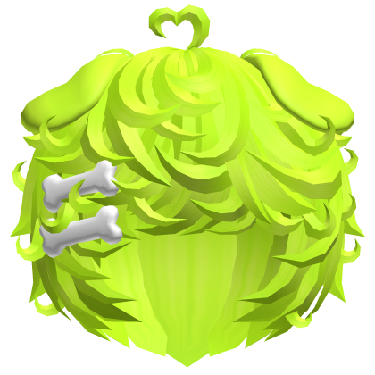 🦴 cute neon green kawaii curly messy puppy boy
