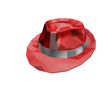 Red Sparkle Time Fedora
