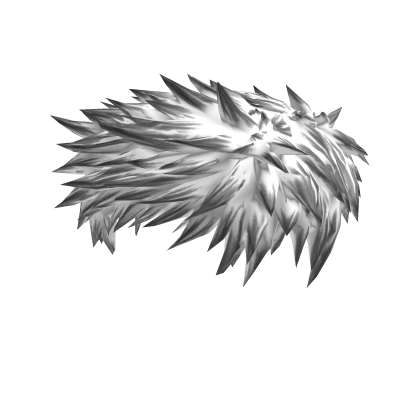 Spiky white hair with a youthful look
