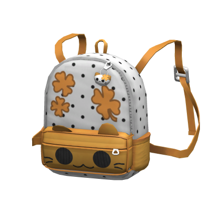 [NEW 🚨] Orange Polka Dot Cat Backpack (1.0)