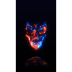 Glowing skulls