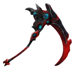Glowing Red Shard Scythe