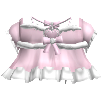 cute cozy snowy winter pink bunny sweetheart dress